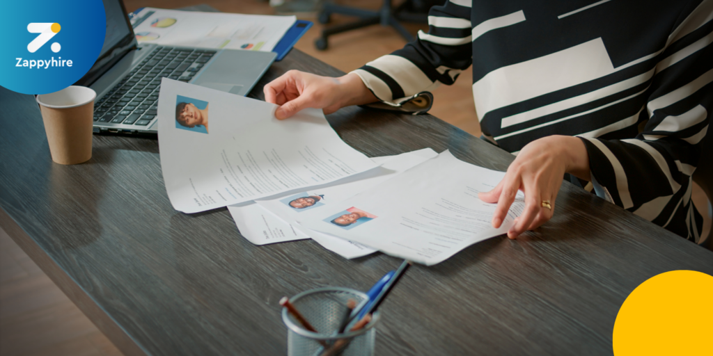 Recruiter screening resumes
