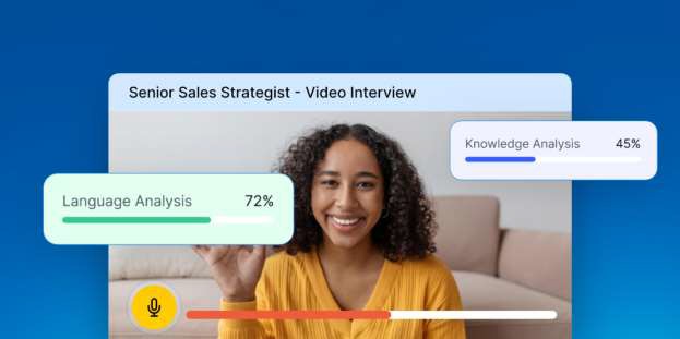 Zappyhire's video interview analysis  report interface